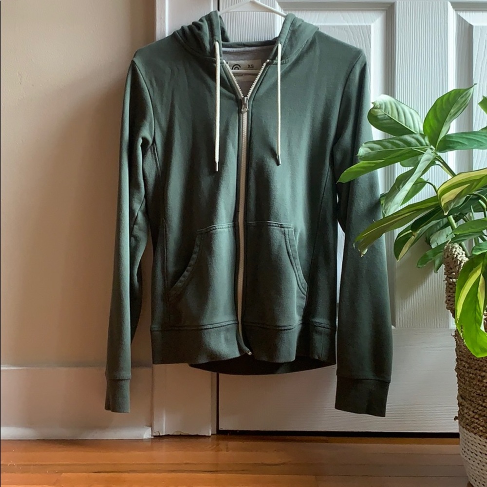 XS Forest Green C9 Champion Zip-Up Hoodie